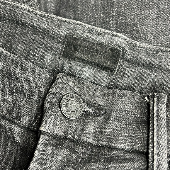 Mother The Looker Ankle Fray Stargazing Black Wash Raw-Hem Skinny Jeans - Picture 6 of 10